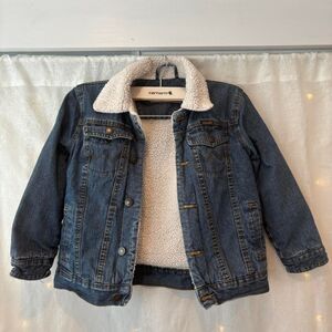 Wrangler Youth Sherpa Lined Denim Jacket Size M